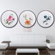 Suzhou embroidery ຜະລິດຕະພັນສໍາເລັດຮູບ embroidery ມືບໍລິສຸດ 1-4 ຜ້າໄຫມອັນດີຮອບຮູບກອບ peony ຫ້ອງຮັບແຂກຫ້ອງການສຶກສາການຕົກແຕ່ງຮູບຫ້ອຍ