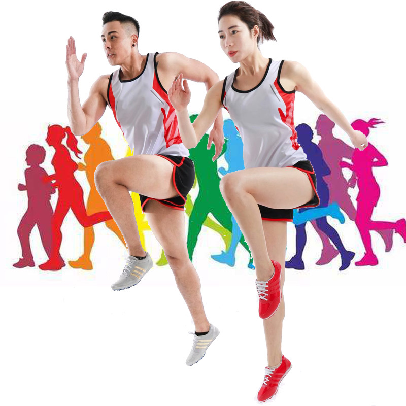 College entrance examination students track and field training competition clothing Men's and women's sports running clothes Group purchase custom marathon uniforms