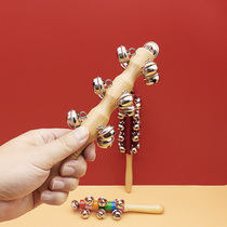 13-bell Orff percussion instrument log string bell hand bell kindergarten early education primary school rainbow 21 rattle