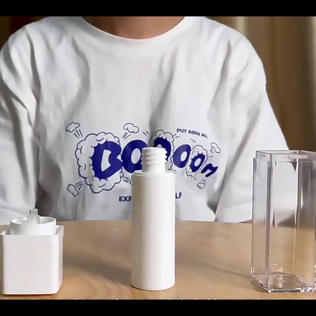 Custom 15ml 30ml 50ml As Plastic Rotating Twist Square Shaped Airless