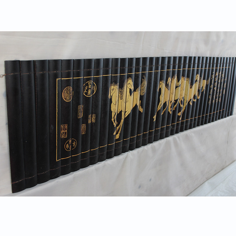 Large bamboo and Jane engraving Chinese painting classic eight jun tutorial of Confucius head image LOGO to deliver calligraphic chess painting