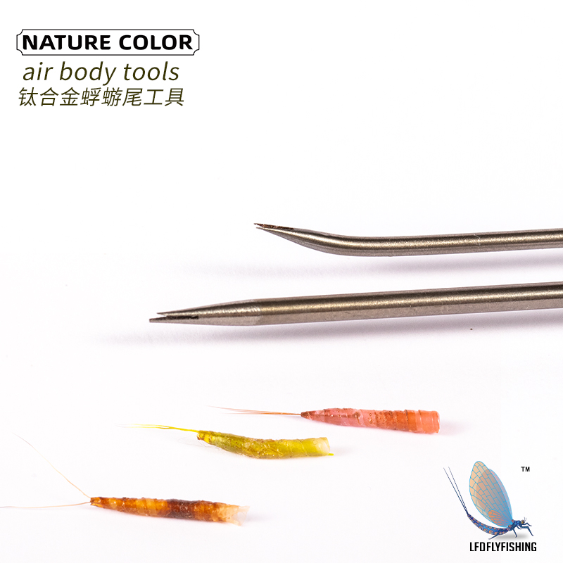 NATURE COLOR air Tail Stone Silkworm Moth Abdominal Titanium Alloy Binding Tool Fly Fly Fishing Lefly Fishing-Taobao