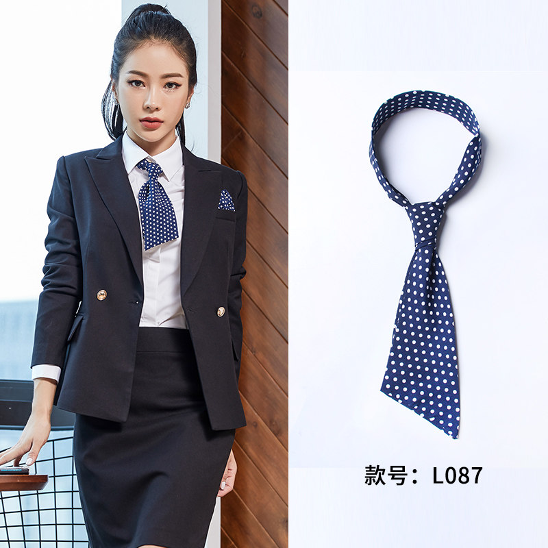 Tie women's clothing casual wild fashion business shirt Bow tie girls formal small tie polka dot stripe female models