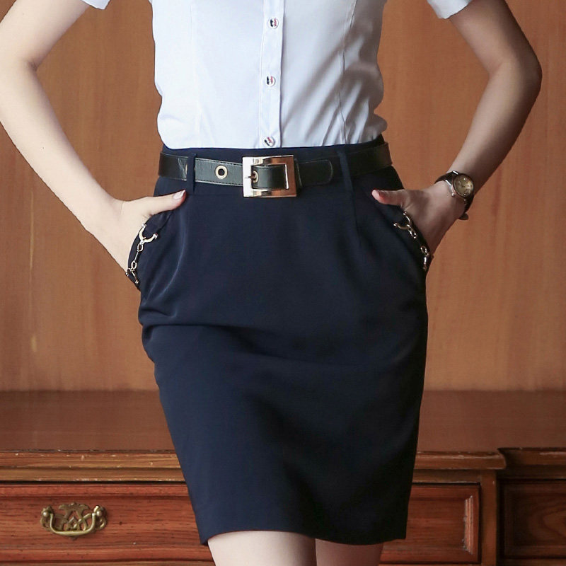 Lianfilm Career half-body skirt Summer suit skirt half-body dress Hip A Character Dress Woman Dress Woman Dress for a short dress