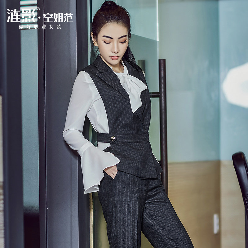 Special offer 99 autumn and winter fashion suits women's temperament vest ol shirt casual two-piece formal work clothes tooling