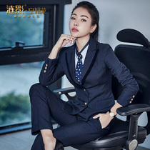  Lianying spring and Autumn suit formal suit Female president overalls fashion temperament professional wear British style suit suit