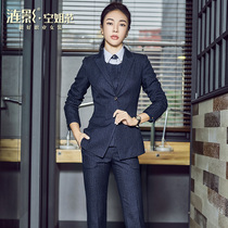 Lianying high-end professional wear womens suit suit formal ol slim temperament suit vest three-piece tooling autumn and winter