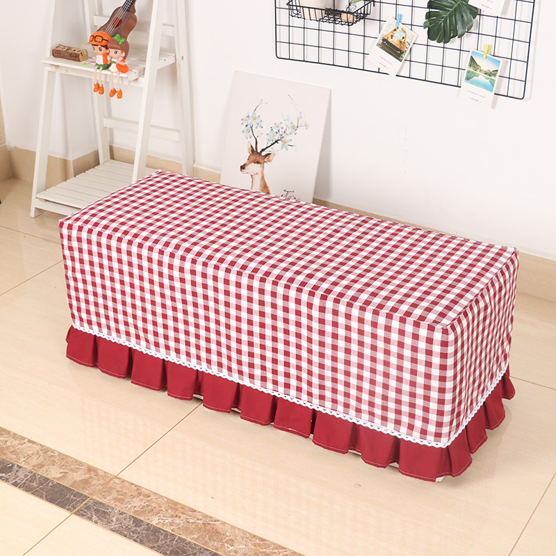 Custom cotton linen bench cushion sofa cover rectangular home changing shoes test bench cover Bench Cover Cloth Art Dust Cover