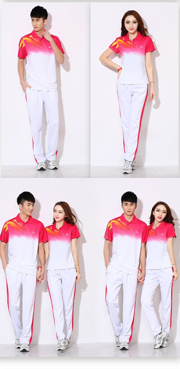 Trang phục thể thao Jinguan phù hợp với nữ 2017 mới ngắn tay mùa hè Hàn Quốc lụa hai mảnh Jiamusi trang phục múa vuông - Thể thao sau bộ thể thao adidas nữ chính hãng