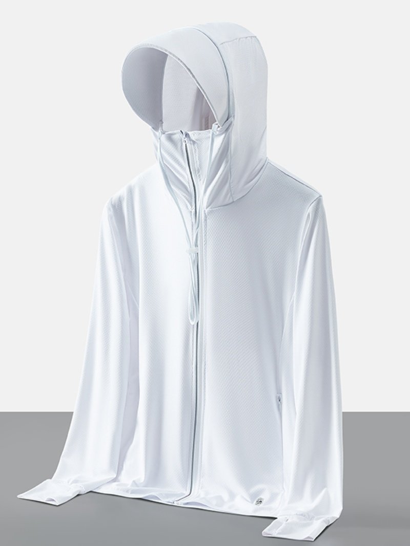 Summer Outdoor Ice Silk Sun Protection Clothing for Men and Women, Skin Clothing Jacket, Breathable Sports Windbreaker, Beach Sun Protection Clothing Upf50+