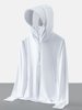 Summer Outdoor Ice Silk Sun Protection Clothing for Men and Women, Skin Clothing Jacket, Breathable Sports Windbreaker, Beach Sun Protection Clothing Upf50+