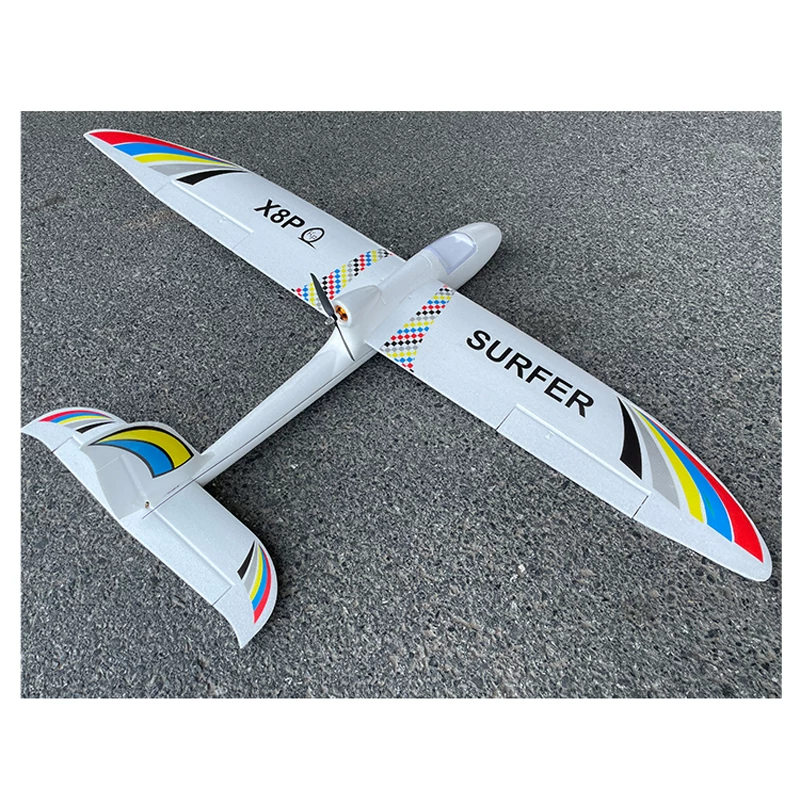 Airplane with fixed wing, glider, flight control, trainer, remote control, 1.4meter