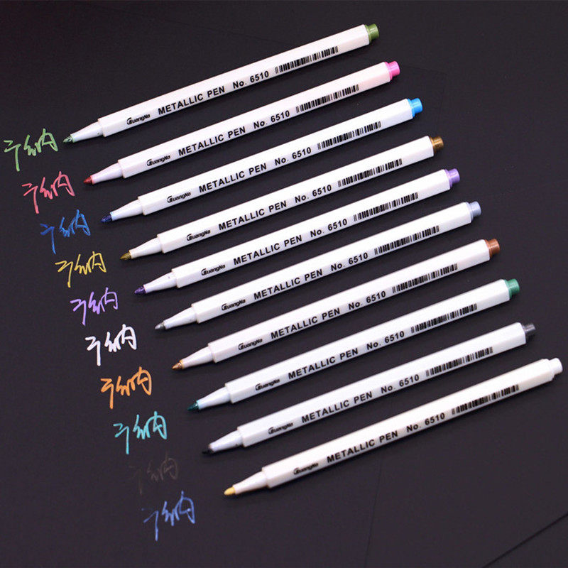 DIY Album Metal Pen Black Cardboard Pen Photo Photo Graffiti Pen Multicolor Colorful Paint Notes Pen