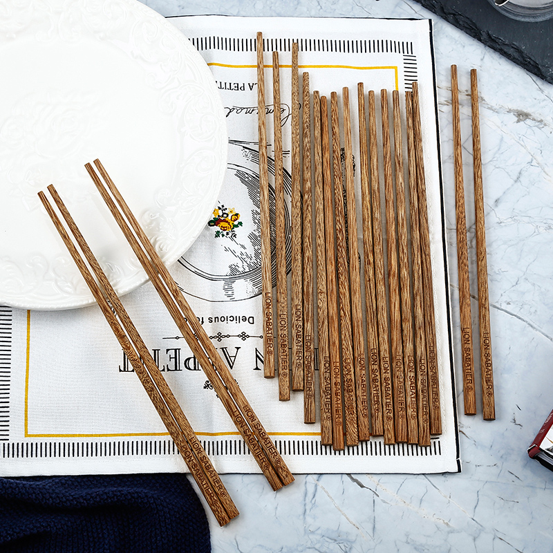 France Saibadi Home Upmarket Cutlery Chicken Wings Wood Chopsticks Non-slip Natural No Wax ten Double