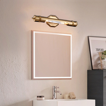 Mirror headlight Bathroom sink Waterproof bathroom toilet mirror led light dressing table dresser fill light copper