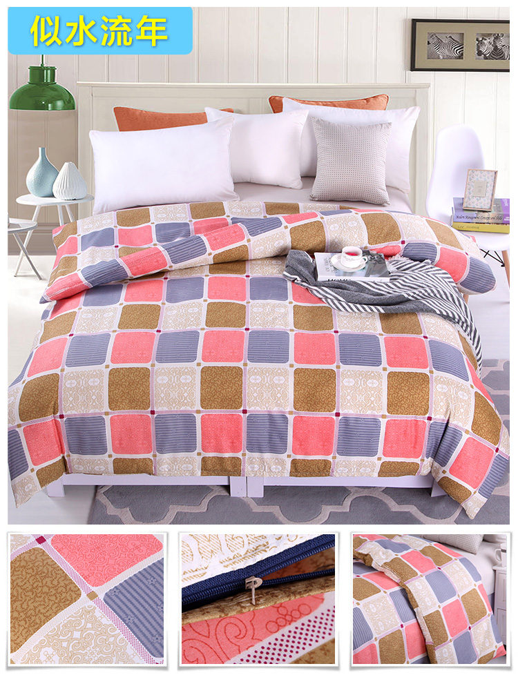 Quilt cover 1.8 m giường 1.5 m ký túc xá sinh viên phim hoạt hình đơn quilt đôi 200x230 mùa xuân, mùa hè, mùa thu và mùa đông