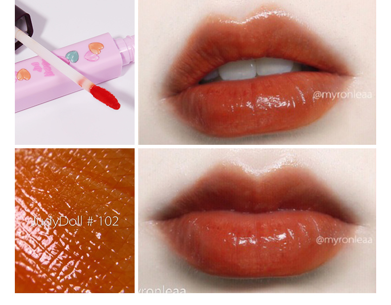 Judydoll orange may mắn bóng new lip men không đánh dấu kéo dài giữ ẩm son bóng son bóng giữ ẩm cup 	son bóng merzy bảng màu	