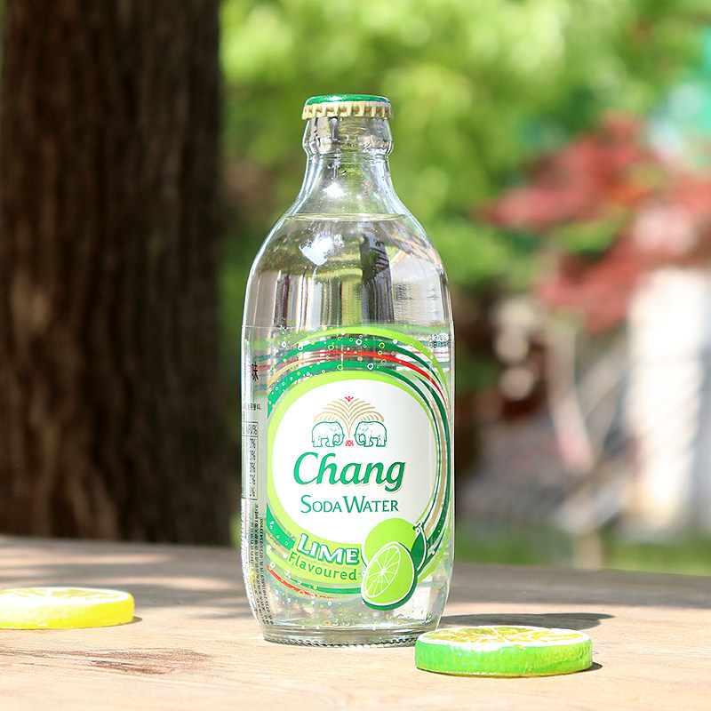 Elephant brand chang soda water original flavor lime lemon aerated drink sparkling water FCL imported from Thailand