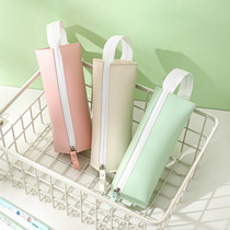 Brief Pen Pouch Ins Wind Day Series Large Capacity Creative Hand Waterproof Pencil Bag Student Web Red Containing Pencil Case