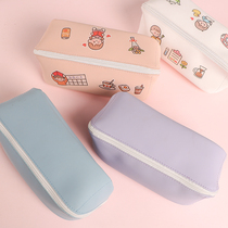 Pen Bag Female Brief About Large Capacity Day Series Pen Bag Students Junior High School Writing Case Female Elementary School Student Inder Tide Girl