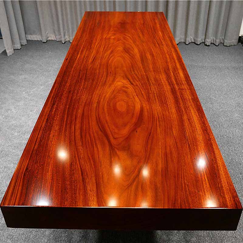 Okan solid wood big board balcony tea table and chair combination small home tea table rosewood tea table board tea table Chinese Zen
