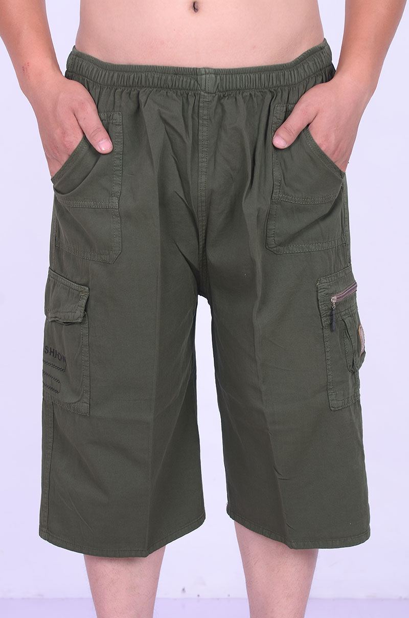 Quần short nam cắt ngắn Quần short trung niên cotton giản dị dụng cụ quần short quần đùi nhà - Những người đam mê quân sự hàng may mặc / sản phẩm quạt quân đội mũ lưỡi trai quân đội