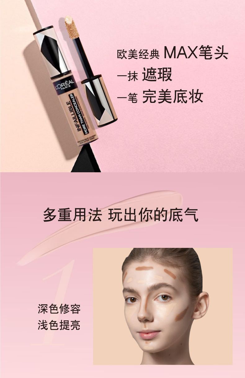 LOreal phấn nhỏ liên tục tràn màu giữ màu phấn nền dạng kem che khuyết điểm BB cream nữ trang điểm lâu trôi trang điểm dạng lỏng - Nền tảng chất lỏng / Stick Foundation cushion tốt