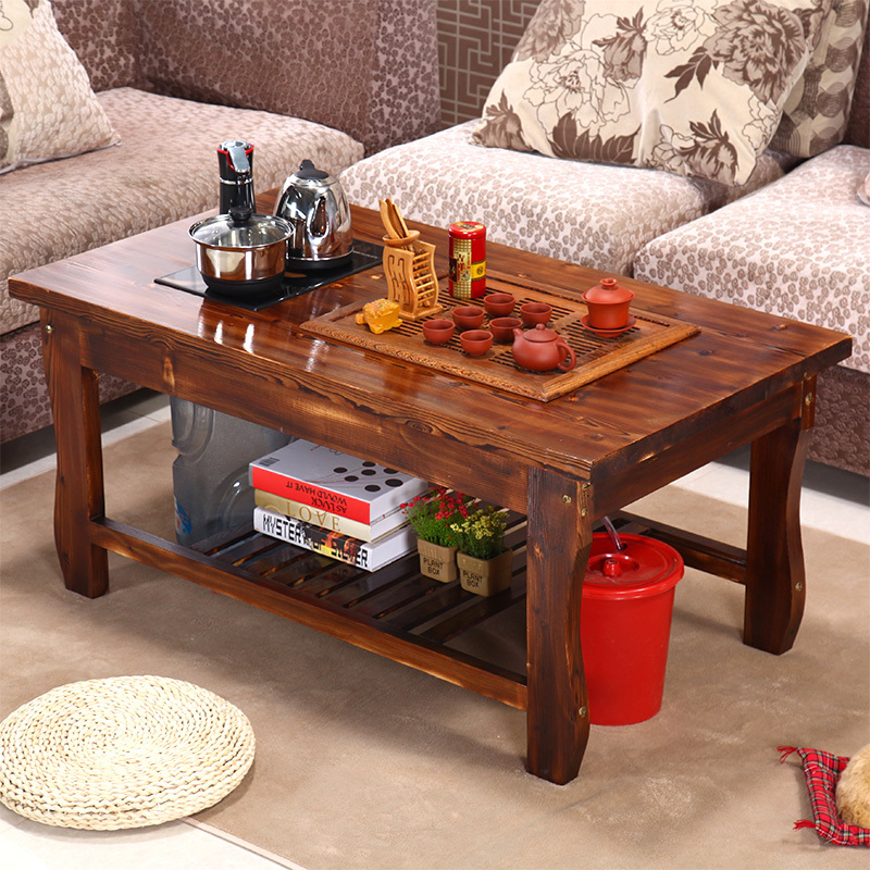 Kung Fu Tea Table, Living Room Solid Wood Tea Table, Office Tea Table, Tea Art Table, Home Tea Brewing Table, Tea Set All-In-One