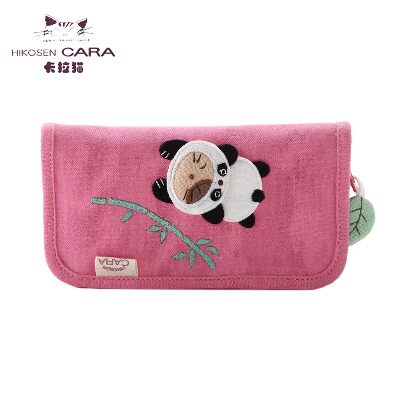 HIKOSEN CARA Japanese CARA CAT MINI card bag Female cute cloth stage name clip multi-digit card bag