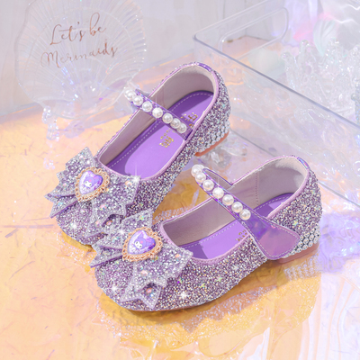 High Heel Elsa New Arrival Dance Children's Leather Shoes — 6