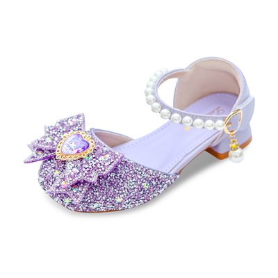High Heel Elsa New Arrival Dance Children's Leather Shoes — 2