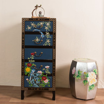 New Chinese classical furniture antique furniture camphor wood three bucket cabinet bedside cabinet lockers