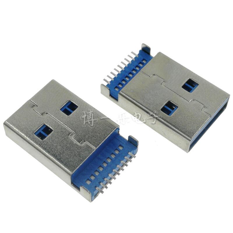 USB A male 3 0 type A male sinking board patch blue glue data cable USB flash drive interface fast host interface
