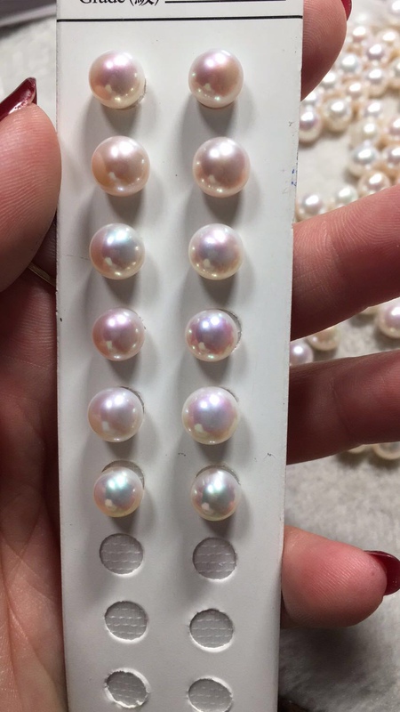 Tears of Water New Natural Freshwater Seedless Pearls Perfectly Round Strong Luster Virtually Flawless 8-10mm Loose Pearls White Transparent Pink Particles