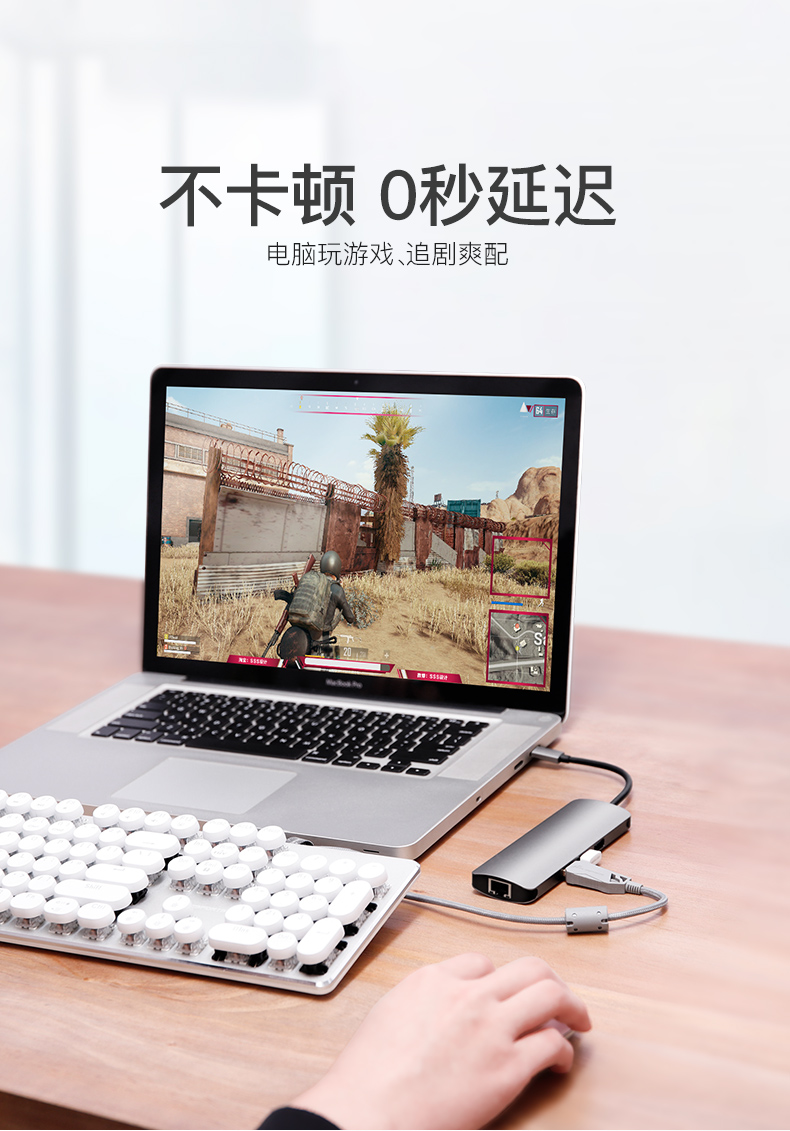 Type-C Sét 3 HDMI docking station để mở rộng Mac của Apple máy tính xách tay MacBook máy tính pro13 Huawei Matebook Chuyển đổi khí adapter USB bề mặt giao diện VGA - USB Aaccessories đèn led máy tính