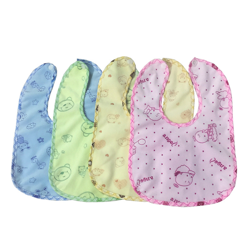 Baby bib bib bib Baby cung cấp nhung pha lê nhung không thấm nước đai khóa khăn nước 3 Gói - Cup / Table ware / mài / Phụ kiện cốc uống nước cho bé