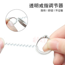 Ring size adjustment line ring big change small artifact ring sleeve transparent tube fixing ring protective film