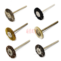 Handle brush steel wire brush electric brush tail brush steel wire copper wire brush with handle horsetail grinding head