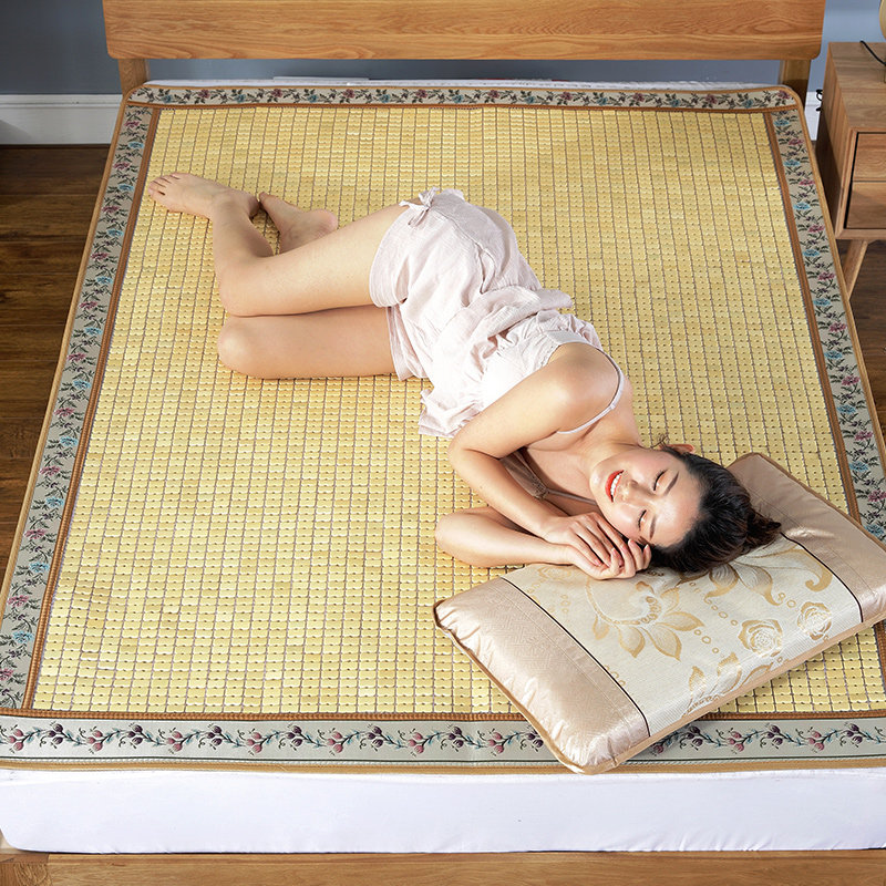 Ice Dreaming Mahjong Sandmat Bamboo Mat 1 2 m 1 5 m 1 8 m Home Bed Summer Student Dormitory Single Mat