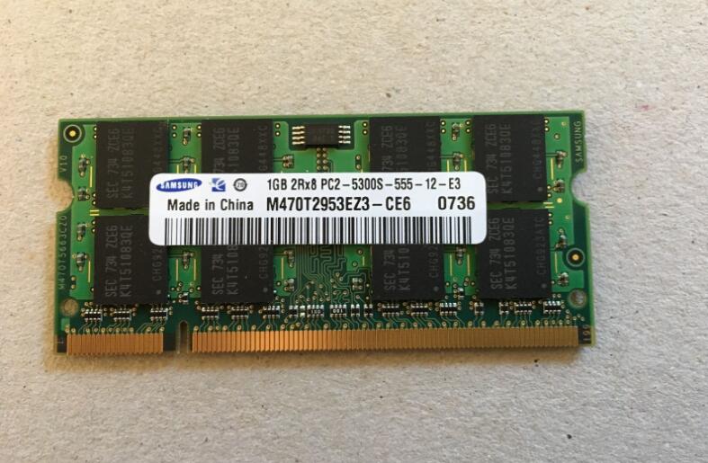Samsung 1GB 2Rx8 2Rx8 PC2-5300S-555 M470T2953EZ3-CE6 667 M470T2953EZ3-CE6 laptops in laptop memory