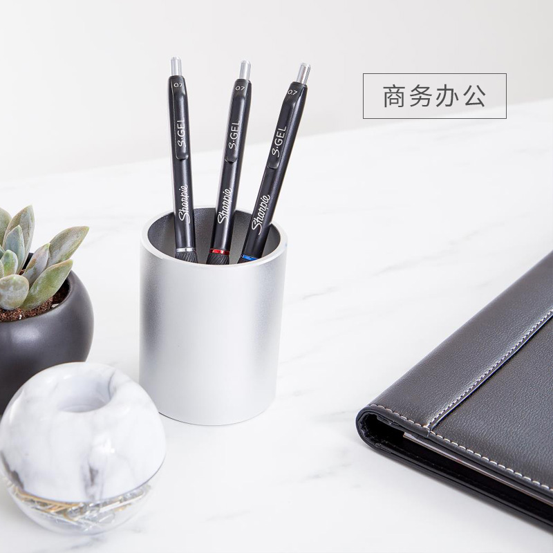 American Sanfu sharpie stationery gel ink pen signature pen 0 5 black pen Student press gel pen quick-drying gel pen 0 5mm office business signature pen Exam special