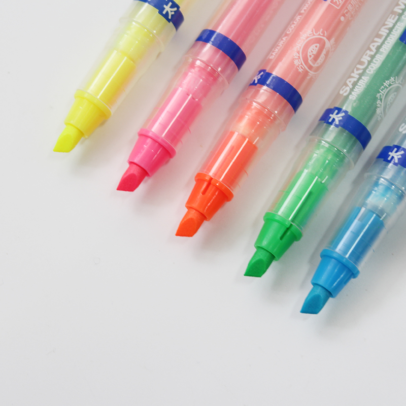 SAKURA Sakura VK-T double-headed highlighter marker pen cherry color pen multi-color optional
