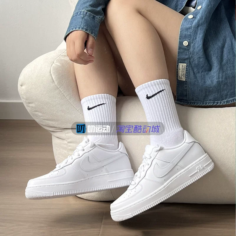Кроссовки мужские и женские Nike Air Force 1 AF1 Pure White No. 1 low - помощь (help) CW2288/DD8959