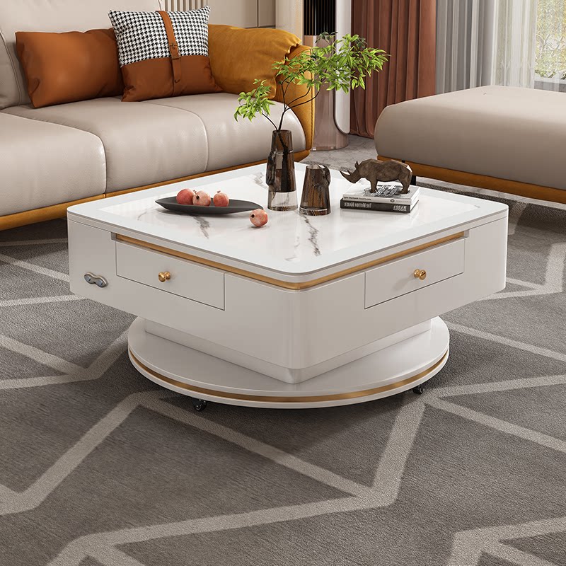 Fully automatic lifting home mahjong table Willy-style Light Lavish Table Tea Table Dual-use Silent Multifunction mahjong machine-Taobao