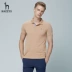 Haggis hazzys áo thun nam chính thức mùa hè tay ngắn nam xu hướng mỏng Áo thun cotton giản dị áo polo
