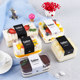 Rectangular Soy Milk Fruit Biscuit Melaleuca Mousse Pastry Transparent Cake Box Tiramisu Plastic Packaging Box