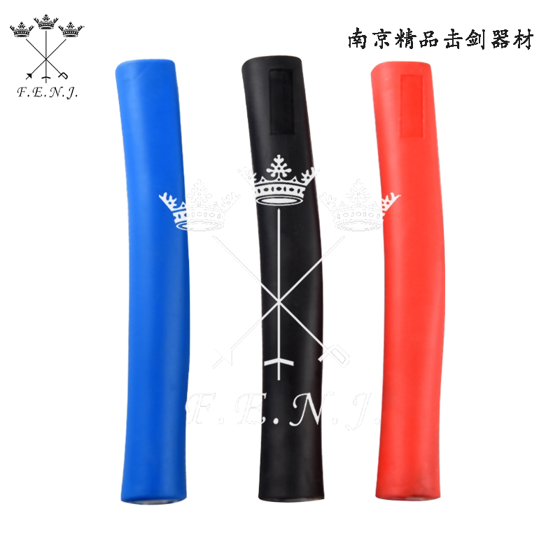 Fencing Equipment Spare Parts Zero Pepe Sword Rubber Straight Shank Handle Flowers Heavy Sword Straight Shank Multicolored Optional