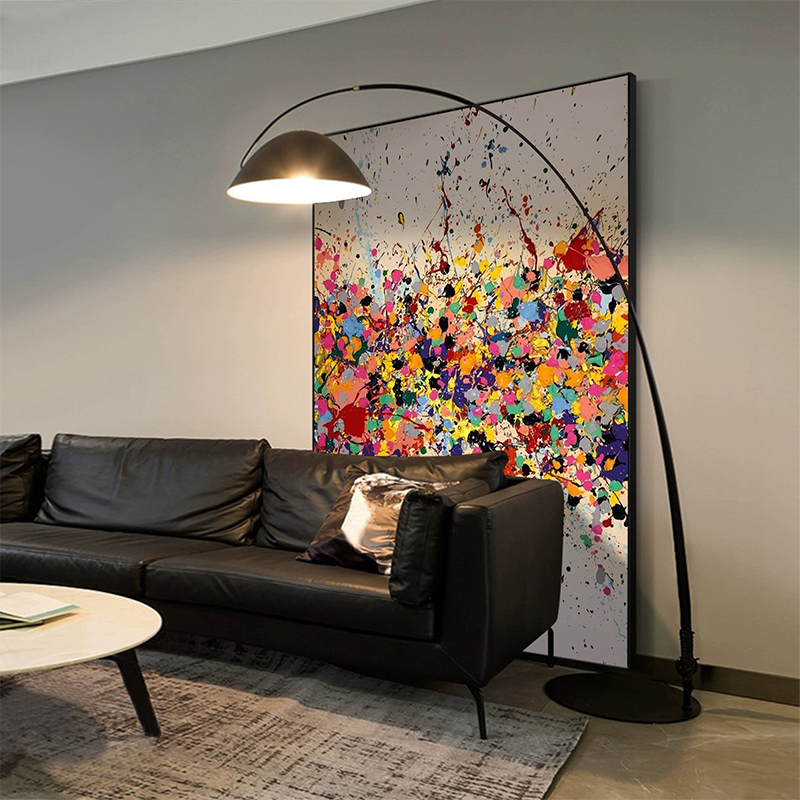 Modern Abstract Art Entrance Corridor Hanging Painting Living Room Sofa Background Wall High-End Floor-To-Ceiling Painting