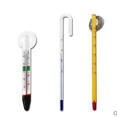 Fish tank glass thermometer fish tank water thermometer aquarium thermometer BT01 small fat thermometer hook thermometer