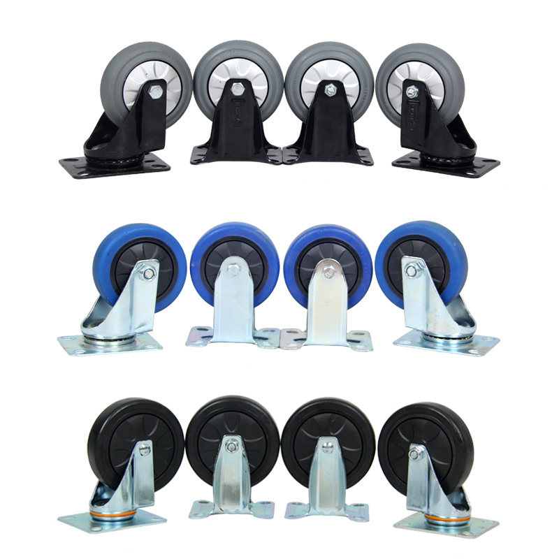 ten thousand Jingles Castors Universal Wheels 4 Inch Wheels 5 Inch Flatbed Truck Wheels Aggravated Universal Wheels Directional Steering Wheel Active Wheels